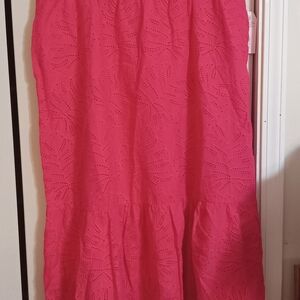 Pink Eyelet Women's Skirt